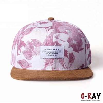 Wholesale Polyester Floral Sublimation Printed Hawaii Strap Back Cap