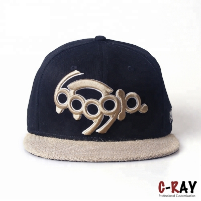 Flat Bill Custom Snapback Hat With 3d Embroidery Logo
