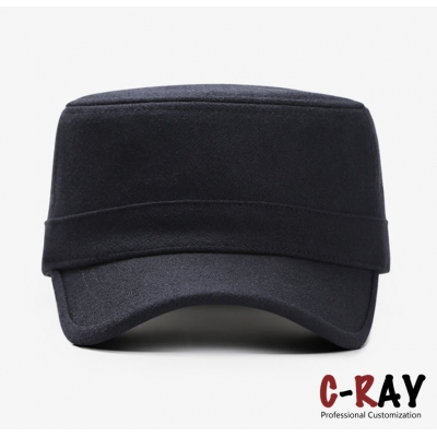 Hot sale high quality melton wool military hat /Army caps