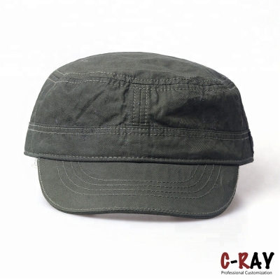 Men Summer Cotton Washed simple Cap Women Outdoor Military Flat Army Hat