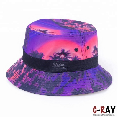 Colorful cotton beach travel sun hats bucket caps