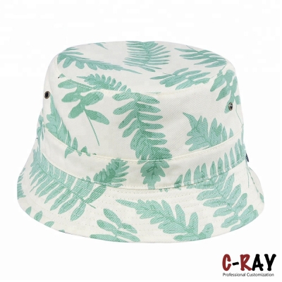 floral print tie dye bucket hat fishing cap with string