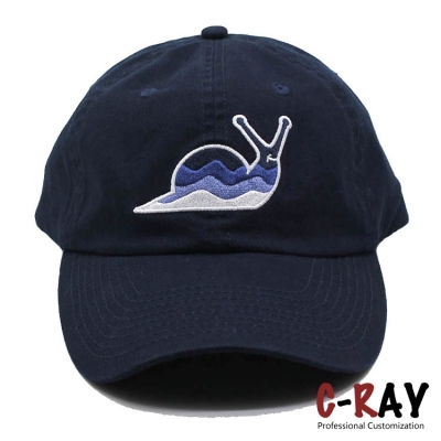 navy blue 6 panel dad hat unstructured hats