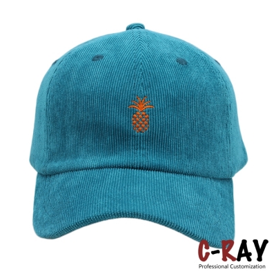 oem your own logo wholesale corduroy unstructured dad hat customized