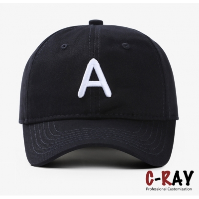 Embroidered baseball cap, cotton baseball hats, plain custom dad hat
