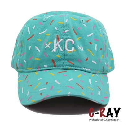 Custom embroidered unstructured 6 panel printed dad hat and cap baseball dad cap and hats